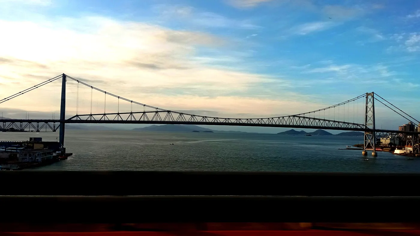 The Hercílio Luz bridge in Florianópolis