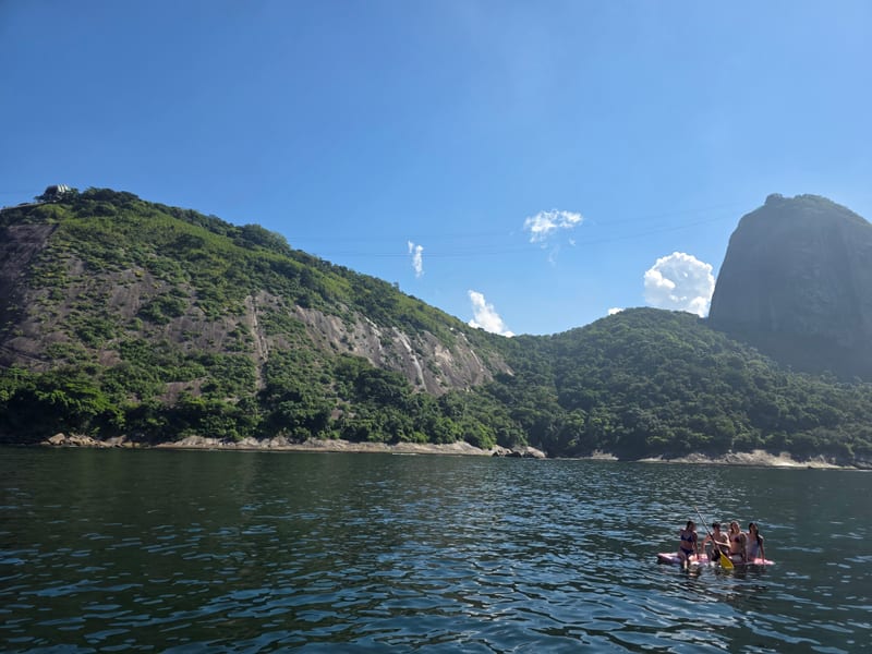 Sugarloaf Mountain seen from the water off Rio de Janeiro